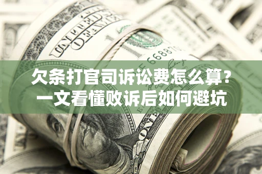 北京欠条打官司诉讼费怎么算？一文看懂败诉后如何避坑