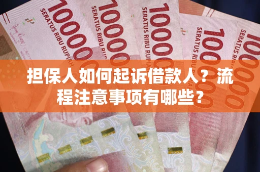 北京担保人如何起诉借款人？流程注意事项有哪些？